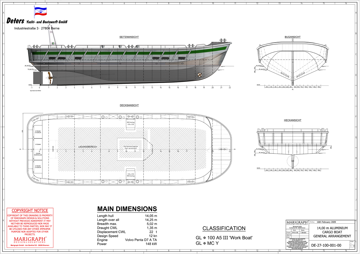 boats selected designs of work boats aluminium cargo boat helgoland